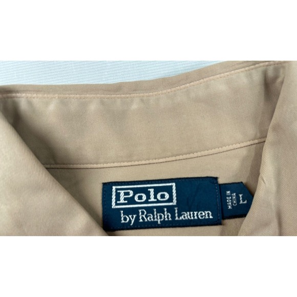 Polo by Ralph Lauren Other - Vintage Polo Ralph Lauren Mens Large Khaki Tan Safari Military Epaulette Shirt